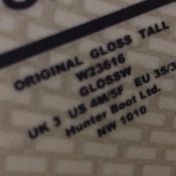 Hunter Original Gloss Tall Boots Graphite Gray - Picture 16 of 16